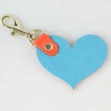 Load image into Gallery viewer, Two Tone Soft Leather Keychain