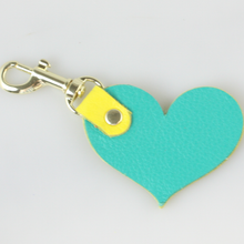 Load image into Gallery viewer, Two Tone Soft Leather Keychain