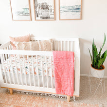 Load image into Gallery viewer, Mermaid + Bubbles Oh-So-Soft Muslin Swaddle Blanket Set
