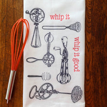 Load image into Gallery viewer, Whip It Kitchen Tea Towel Flour Sack Cotton