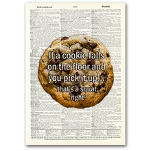 Load image into Gallery viewer, Vintage Dictionary Art - Art Print | Dictionary Page | Vintage | If a Cookie Falls