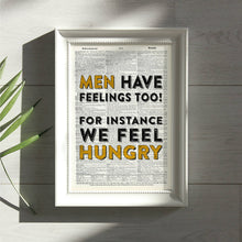 Load image into Gallery viewer, Vintage Dictionary Art - Art Print Dictionary Page | Vintage | Men Have Feelings Too