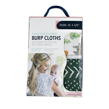 Load image into Gallery viewer, Forest Friends + Mudcloth Muslin Burp Cloth Set