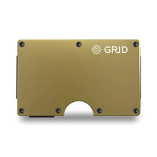 Load image into Gallery viewer, Grid Wallet // Gold Aluminum