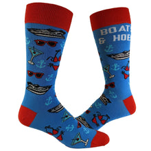 Load image into Gallery viewer, Crazy Dog T-Shirts - Mens Boats And Hoes Sock Mens Novelty Socks Funny Socks with Offensive Saying