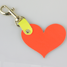 Load image into Gallery viewer, Two Tone Soft Leather Keychain