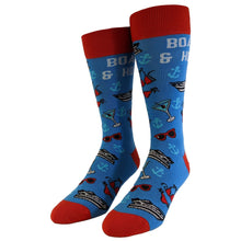 Load image into Gallery viewer, Crazy Dog T-Shirts - Mens Boats And Hoes Sock Mens Novelty Socks Funny Socks with Offensive Saying