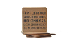 Load image into Gallery viewer, Driftless Studios - Sarcastic Comments Funny Gift Drink Coaster - Coasters
