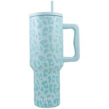 Load image into Gallery viewer, Modern Mint Leopard 38 Oz Tumbler