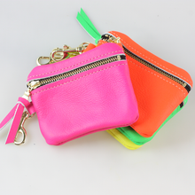 Load image into Gallery viewer, Leather Cardholder Neon
