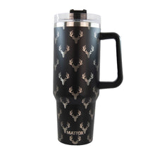Load image into Gallery viewer, Deer All Over Black Tumbler for Men