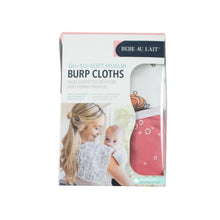Load image into Gallery viewer, Mermaid + Bubbles Oh-So-Soft Muslin Burp Cloths