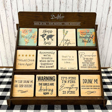 Load image into Gallery viewer, Driftless Studios - Remember If We Get Caught. You're Deaf Funny Wood Coasters