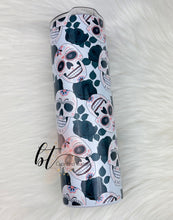 Load image into Gallery viewer, Skull/floral sublimation tumbler