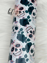 Load image into Gallery viewer, Skull/floral sublimation tumbler