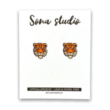 Load image into Gallery viewer, Sona Studio - Tiger Earrings
