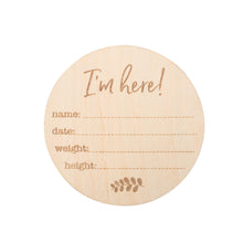 Load image into Gallery viewer, Bebe au Lait - Birth Announcement Milestone Disc
