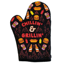 Load image into Gallery viewer, Chillin' And Grillin' Oven Mitt
