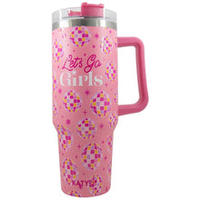 Load image into Gallery viewer, Let's Go Girls Tumbler Cup with Straw and Handle
