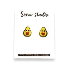 Load image into Gallery viewer, Sona Studio - Avocado Cutie Earrings
