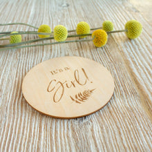 Load image into Gallery viewer, Bebe au Lait - It's A Girl Milestone Disc
