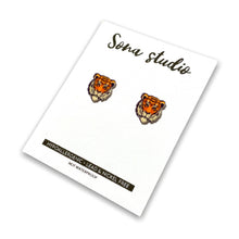 Load image into Gallery viewer, Sona Studio - Tiger Earrings

