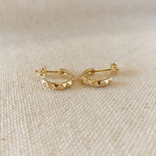Load image into Gallery viewer, 18k Gold Filled 13mm Spiked C-Hoop

