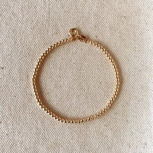 Load image into Gallery viewer, GoldFi - 18k Gold Filled 2.5 mm Beaded Bracelet
