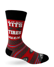 Load image into Gallery viewer, If It Has Tits Or Tires I Can Make It Squeal Men's Socks
